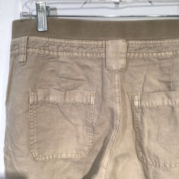 Urban Life Cropped Linen Cargo Joggers - Picture 7 of 13